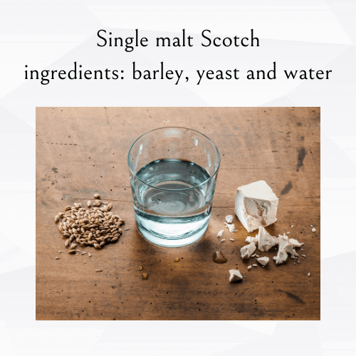 single malt scotch ingredients