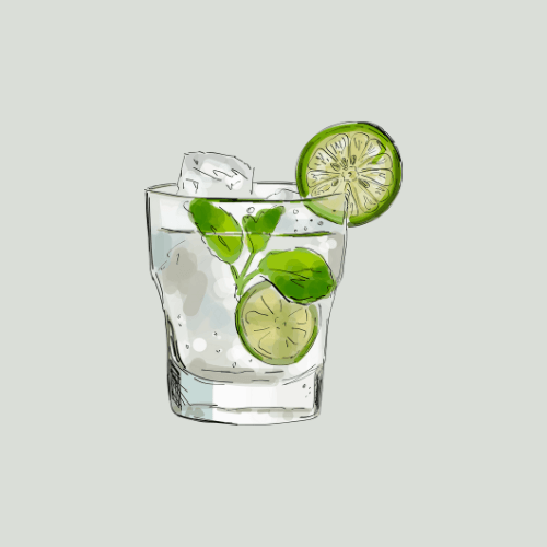 white linen cocktail
